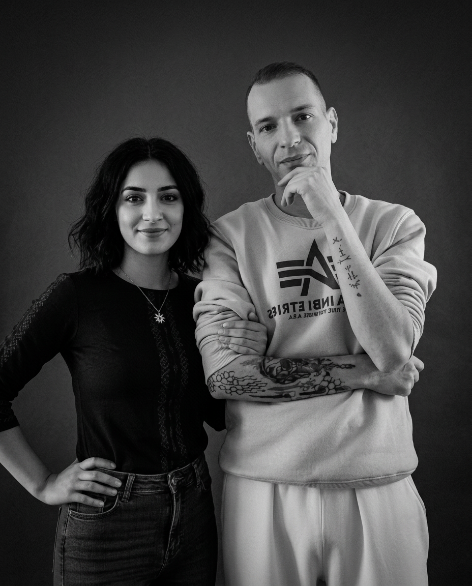McSunHu mit einer Teamkollegin – gemeinsame Porträtsession